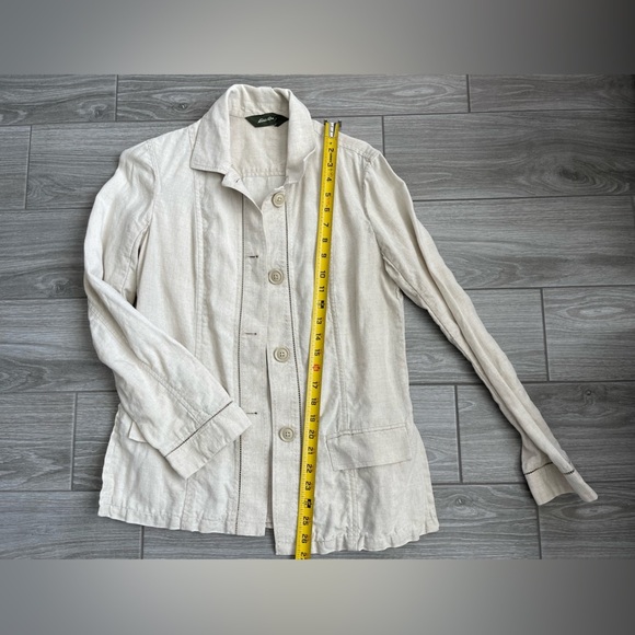 Eddie Bauer Linen Blazer Jacket, size Small—Lagenlook•••Beige/Cream tone! - Picture 13 of 16
